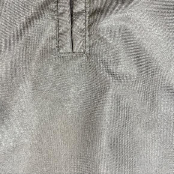 Vintage 80s Windsor Bay Belted Balloon Sleeve Trench Coat - Iridescent Champagne - Picture 15 of 16